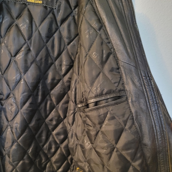 Gio-Armand Black Leather Jacket | Size L - Picture 5 of 7